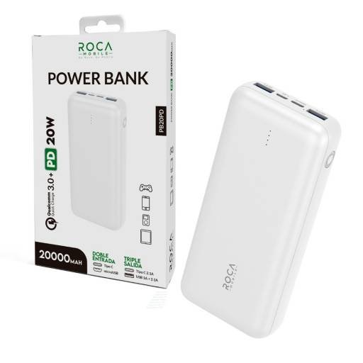 Power Bank ROCA PB20PD 20.000mAh 20W/QC/PD