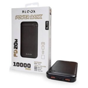 Power Bank BLOOX PB_4 PD 10.000mAh Entrada: Tipo C / Salida: Tipo C PD + USB*2 Negro